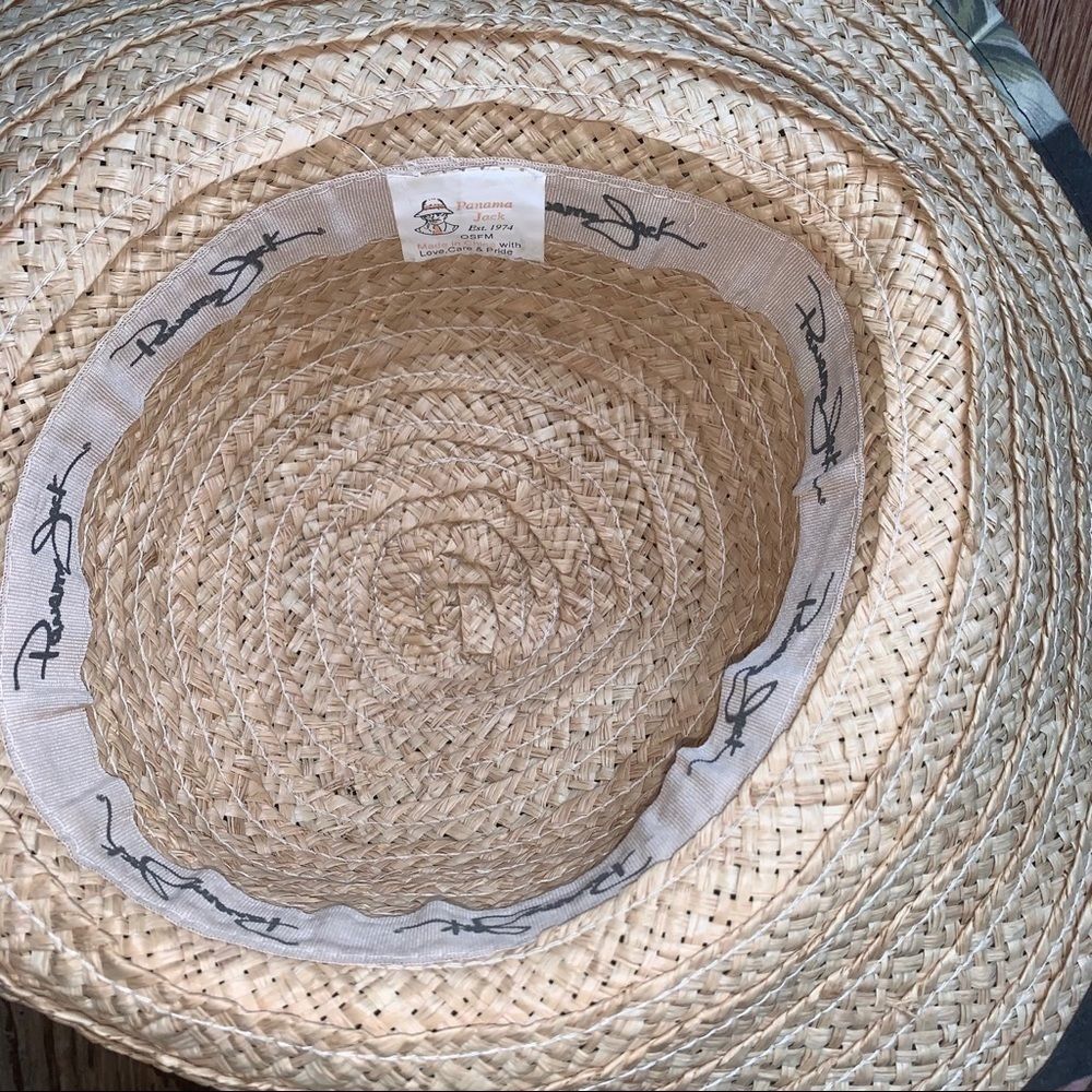 🌸 Original Panama Jack Tropical Band Straw Hat 🌸 - Picture 5 of 5